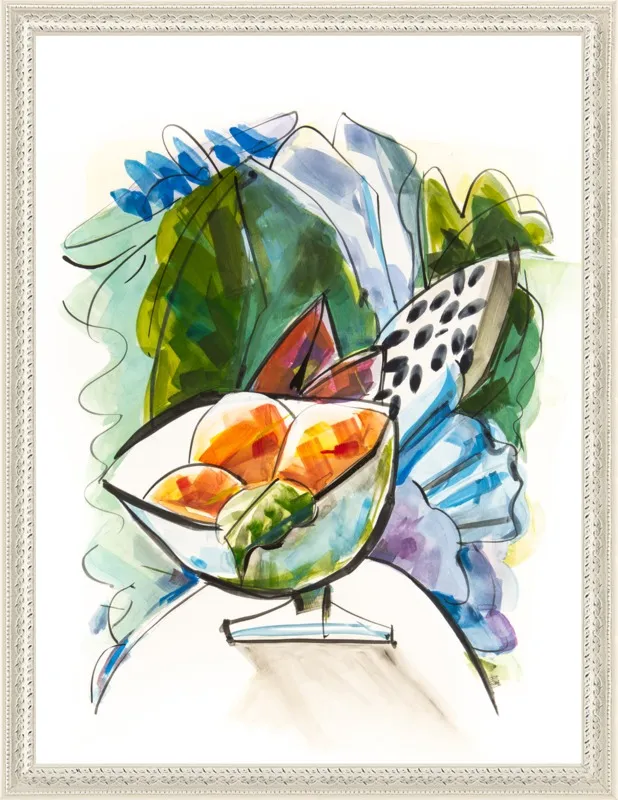 Still life with oranges by Becky Aubry for Artfully Walls