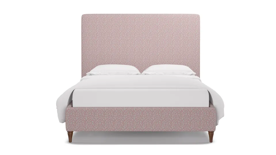 Classic Bed, Flamingo Hele Bay, Walnut Decorative Tapered Leg, King