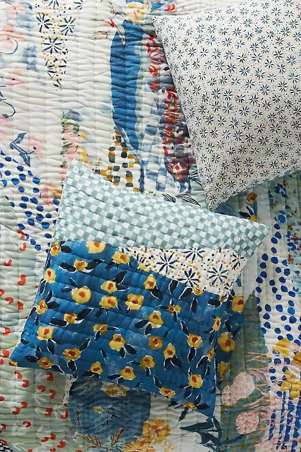 Cotton Voile Printed Euro Sham