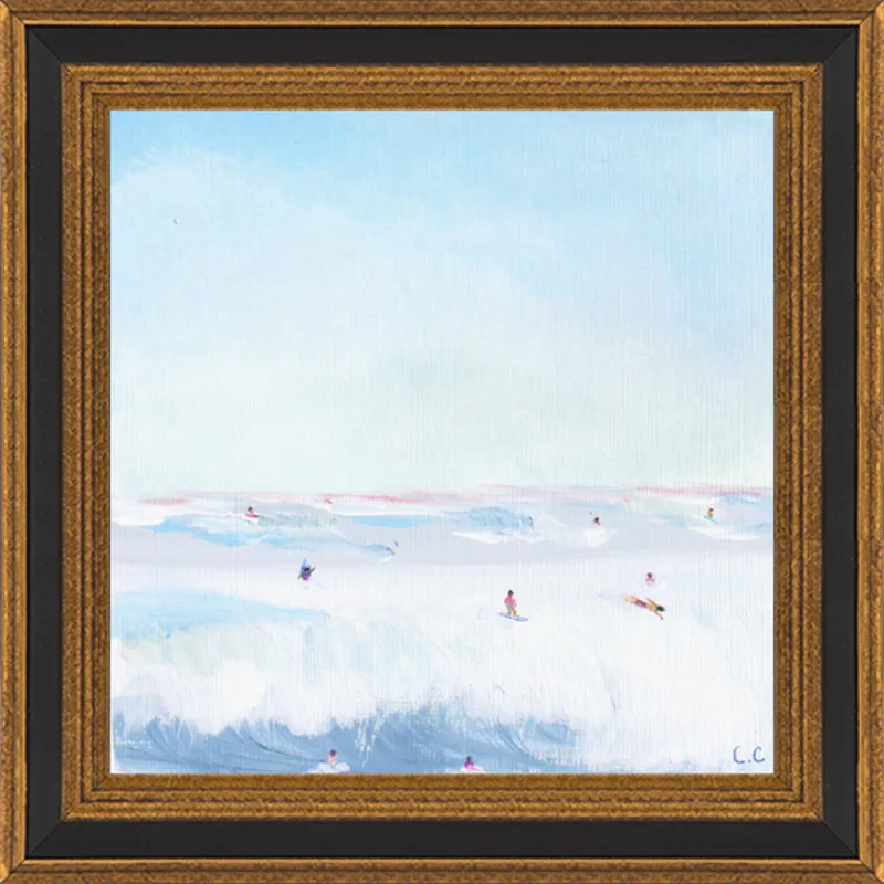 Soft Blue Surf  by Caroline Chriss  for Artfully Walls