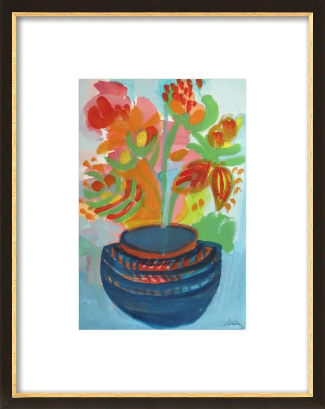 Red Flowers by Iria Fernandez Alvarez for Artfully Walls