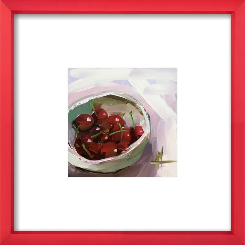 bowl of cherries no. 7 by Angela Moulton for Artfully Walls