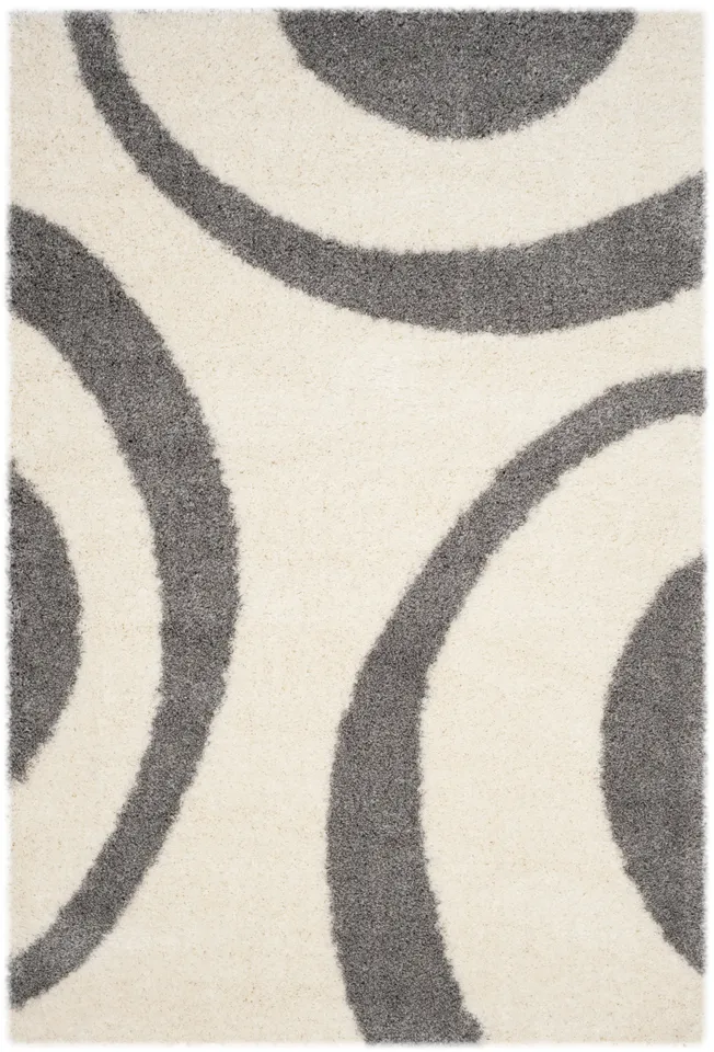 Arlo Home Woven Area Rug, PTS213A, Ivory/Grey,  5' 1" X 7' 6"