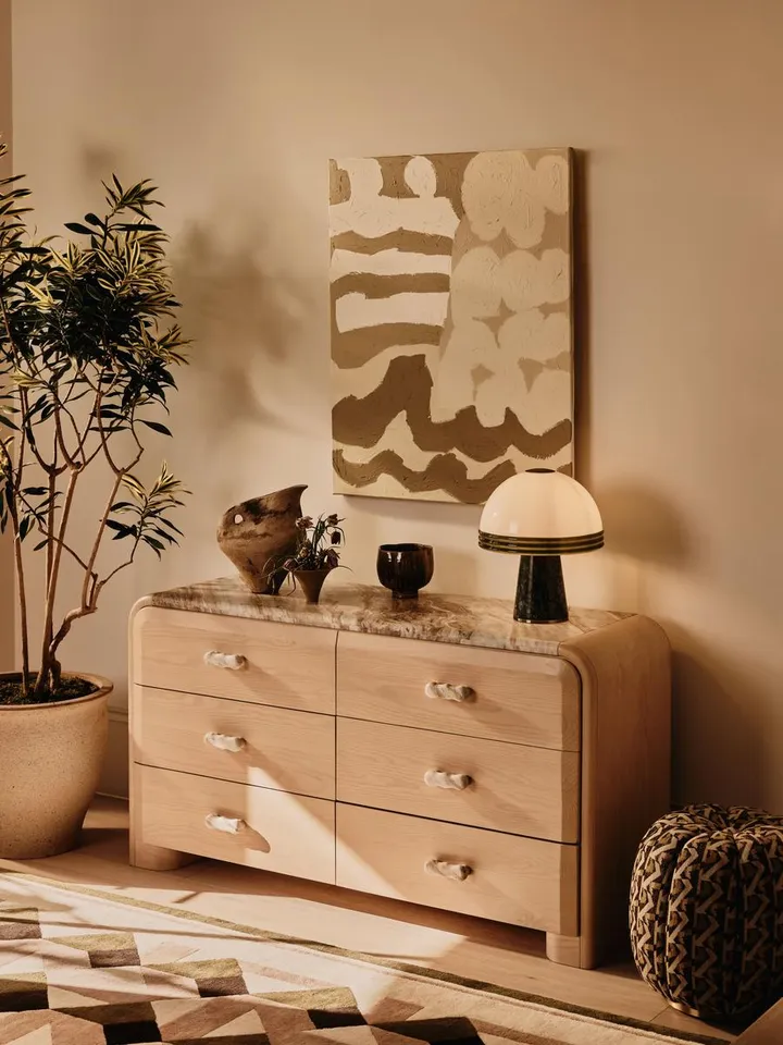 Adria Six Drawer Dresser
