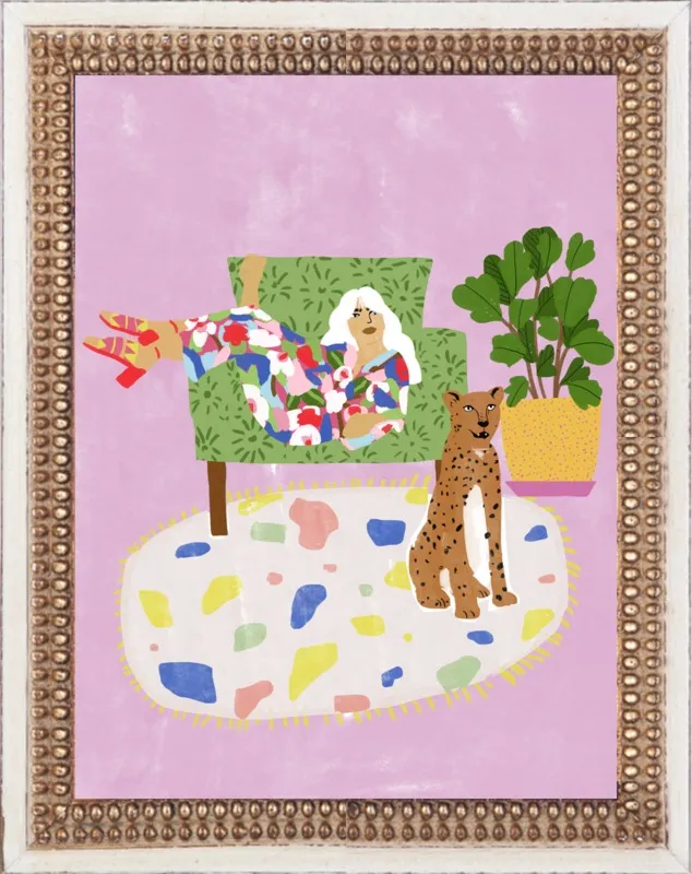 Lady and her tiger by Alja Horvat for Artfully Walls