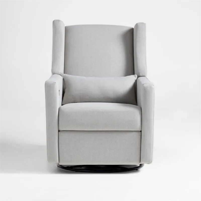 Babyletto Kiwi Grey Electronic Swivel Glider Power Recliner Nursery Chair