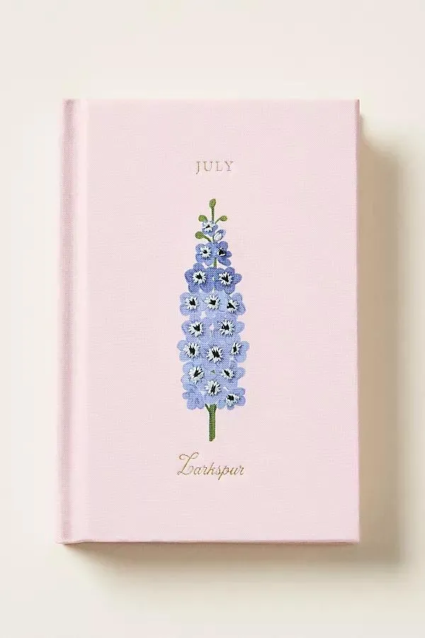 Birth Month Embroidered Mini Hardcover Journal
