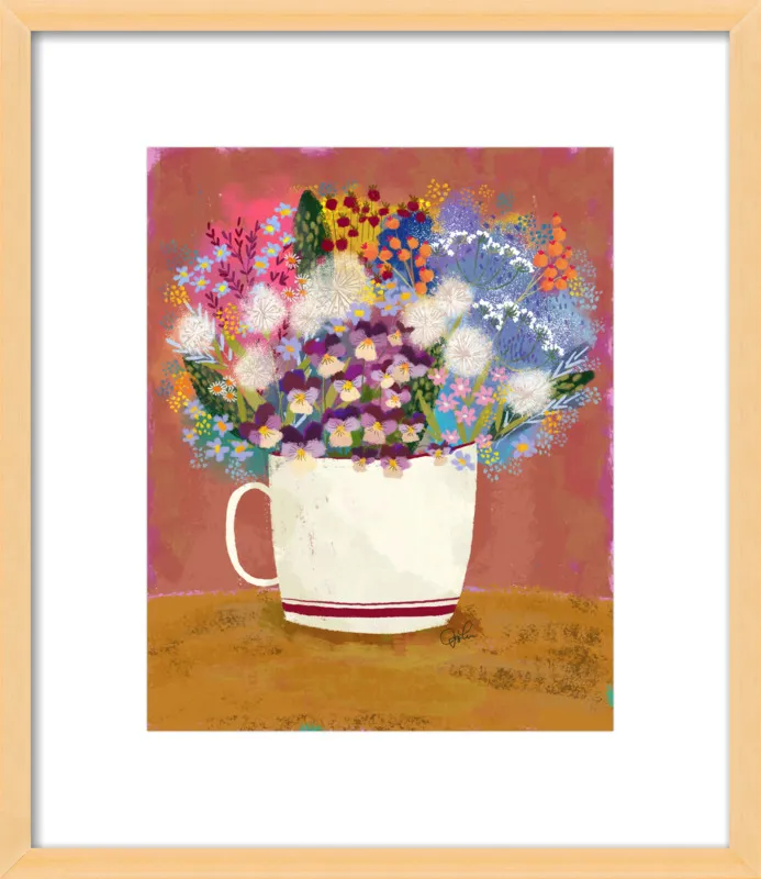 Violas in Russet by Joy Laforme for Artfully Walls