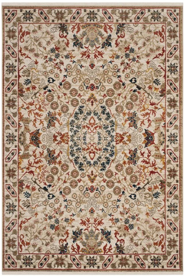Arlo Home Woven Area Rug, KSN301C, Ivory/Ivory,  5' 1" X 7' 5"