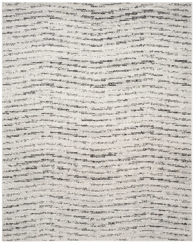 Arlo Home Woven Area Rug, ADR117B, Ivory/Silver,  8' X 10'