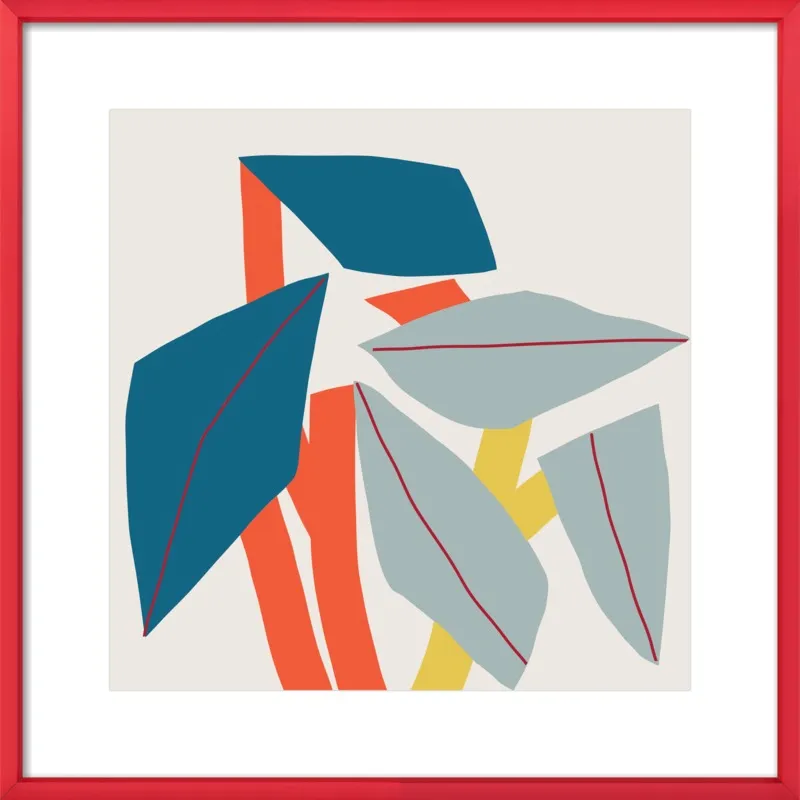 Colourful leaves by Jessica Nielsen for Artfully Walls