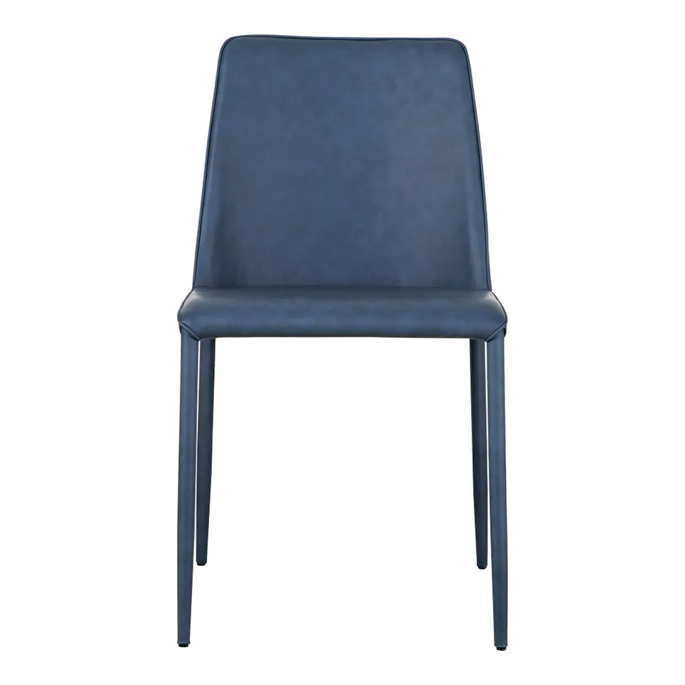 Nora Dining Chair Ocean Cavern Grey Vegan Leather - Set Of Two