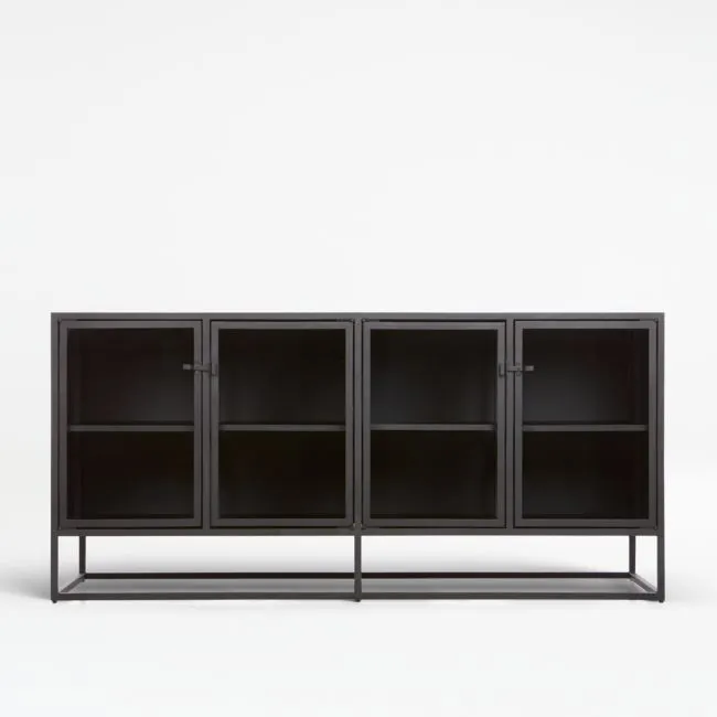 Casement 66" Black Credenza