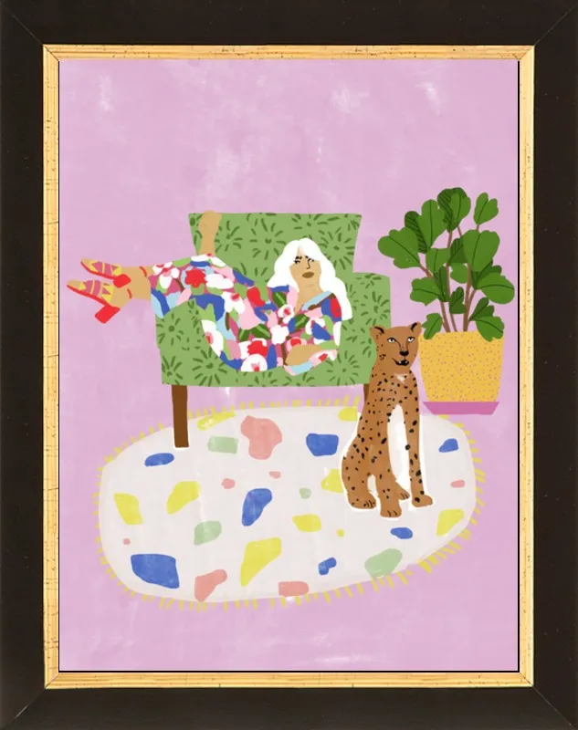 Lady and her tiger by Alja Horvat for Artfully Walls