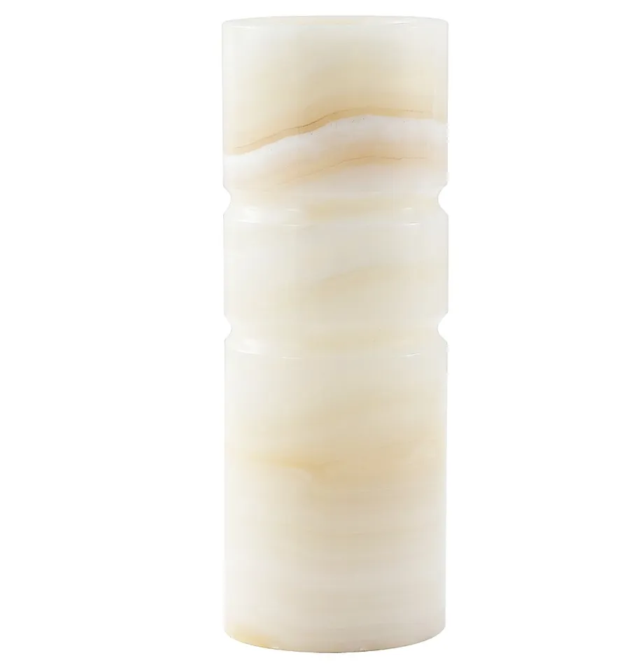Kavo 11.75" Jade Vase - Ivory / Rust