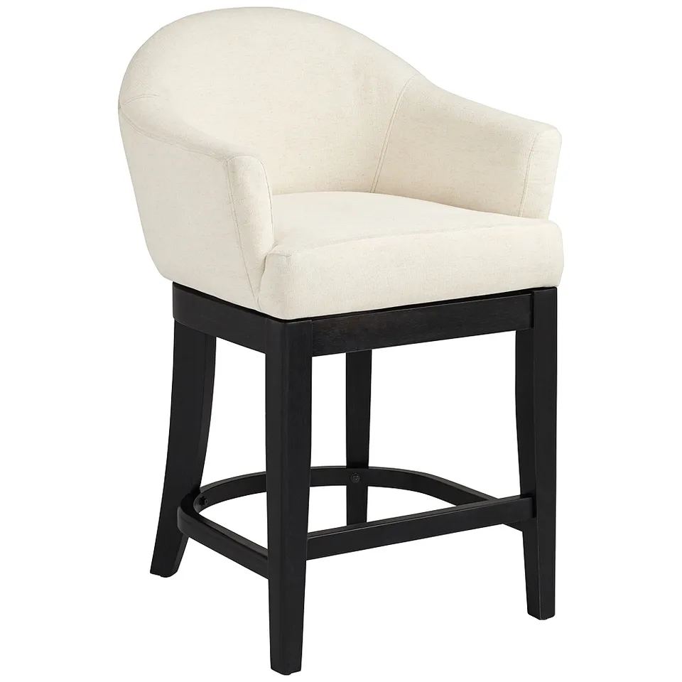 Possini Euro Manfredi 25 3/4"H Valdese Armstrong Swivel Counter Stool
