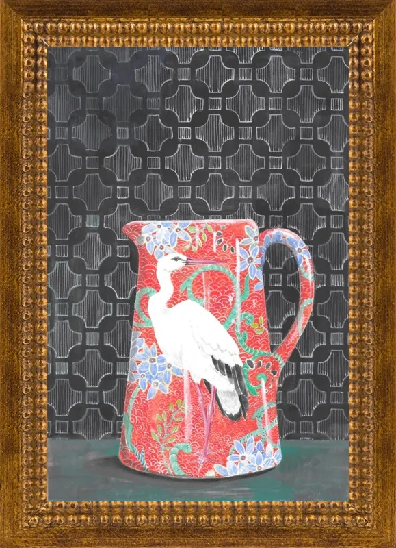 Red Vase by Miri Eshet for Artfully Walls