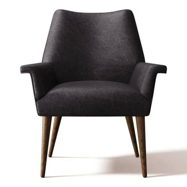 Tub Leather Dining Chair Bello Black