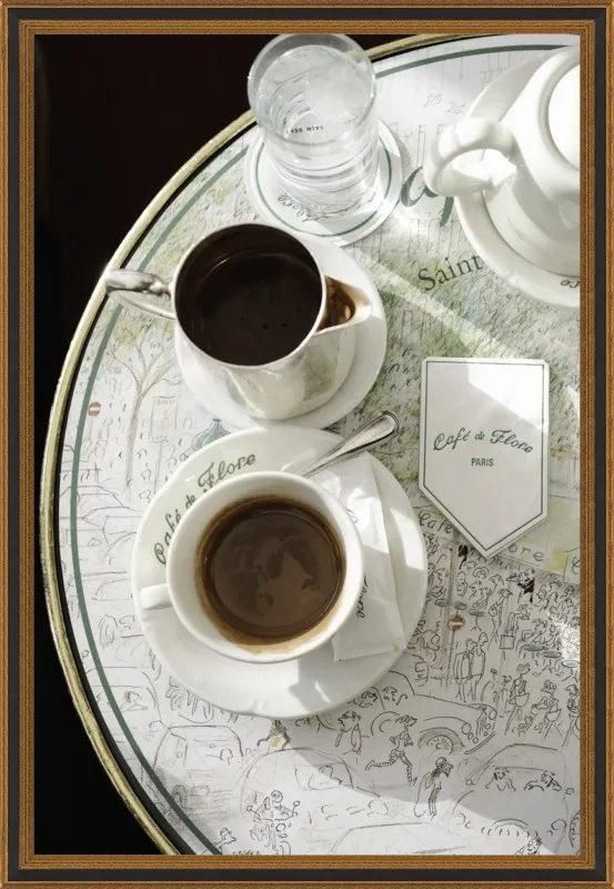 Chocolat chaud au Café de Flore by Lauren & Annael Tolila for Artfully Walls