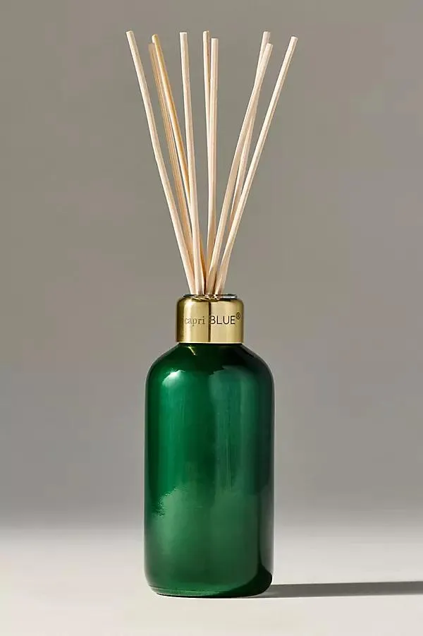Fir & Firewood Green Glass Diffuser