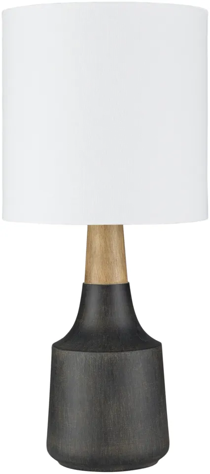 Kent Black Painted 18"H x 8"W x 8"D Accent Table Lamp