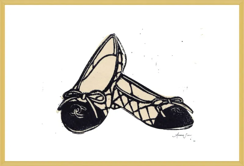 Chanel Ballet Flats by Anna See for Artfully Walls