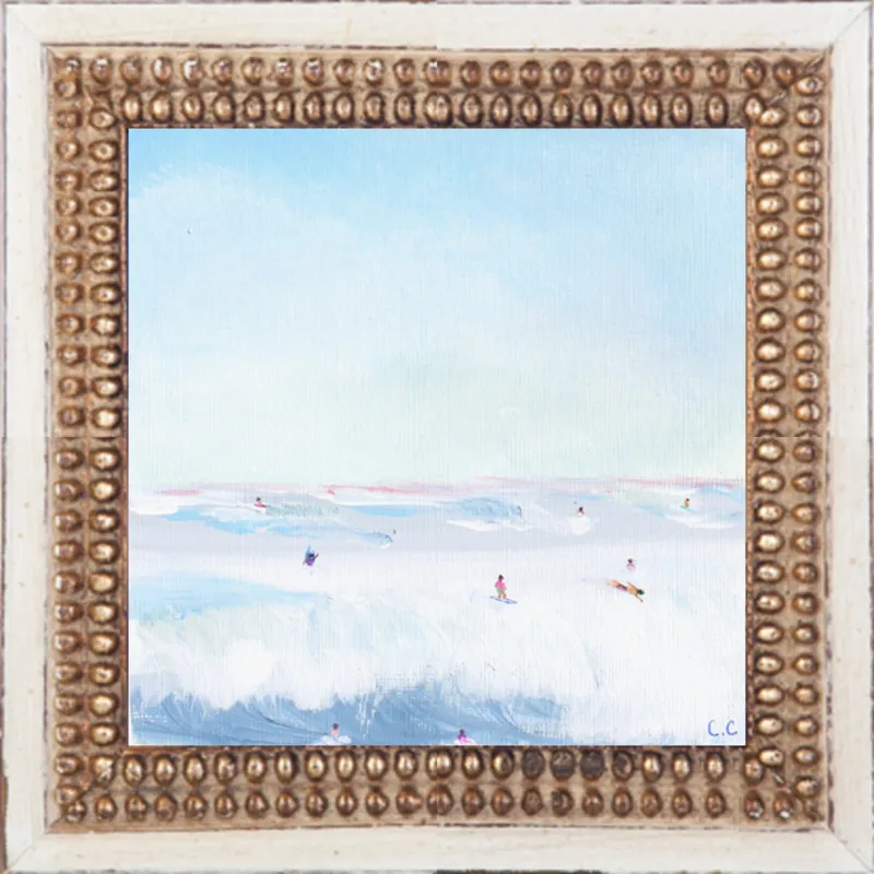 Soft Blue Surf  by Caroline Chriss  for Artfully Walls