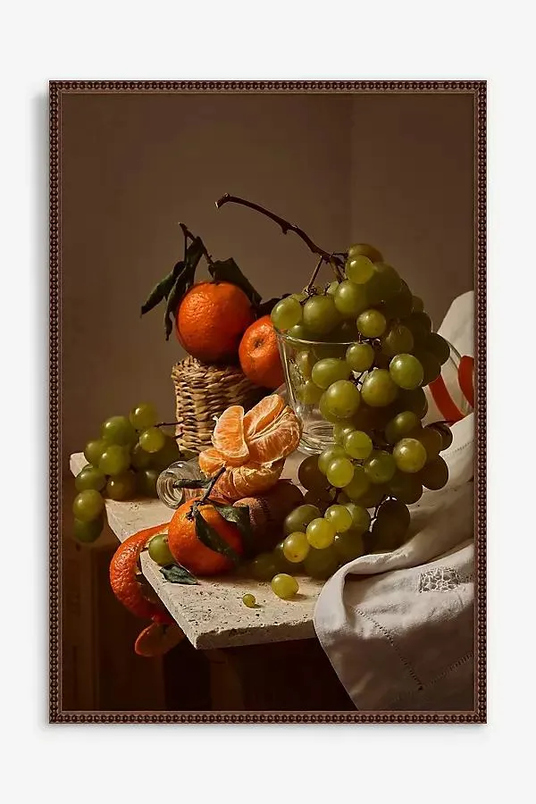 Green Grapes & Clementines Wall Art