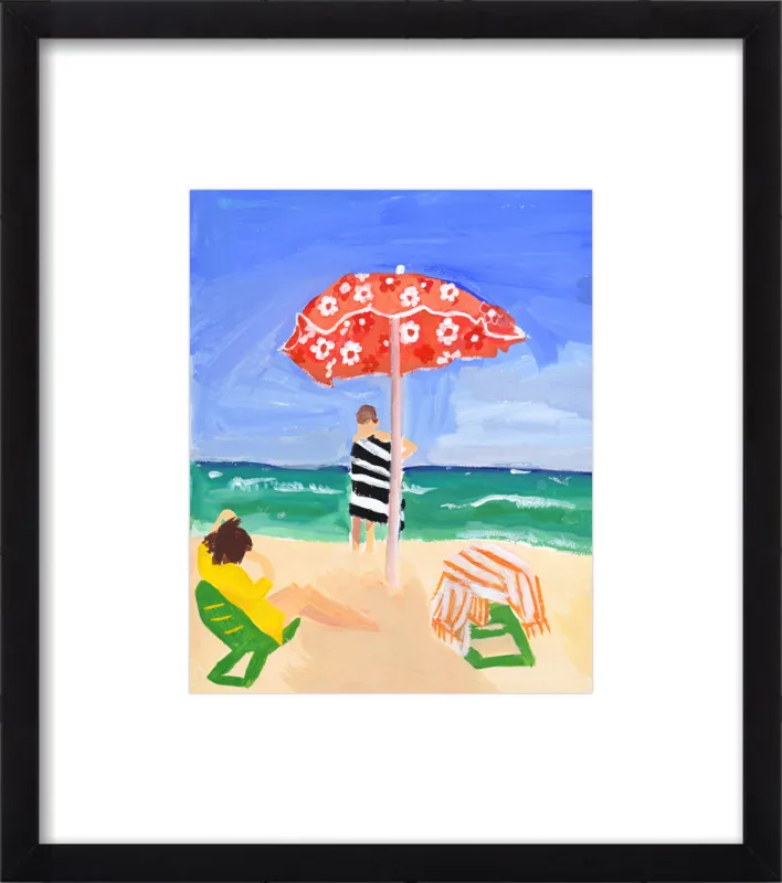 Italian Beach Umbrella by Jackie Mancuso for Artfully Walls