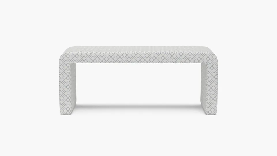 Waterfall Bench, Delft Petite Lattice