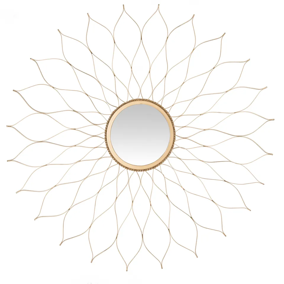 Flower Mirror - Gold