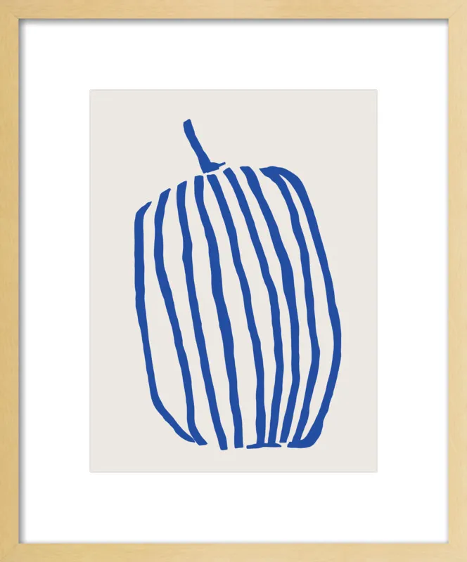 Striped pumpkin by Jessica Nielsen for Artfully Walls