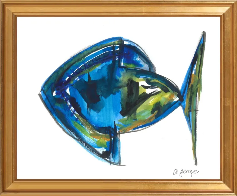 Asbtract Fish by Anthony George for Artfully Walls