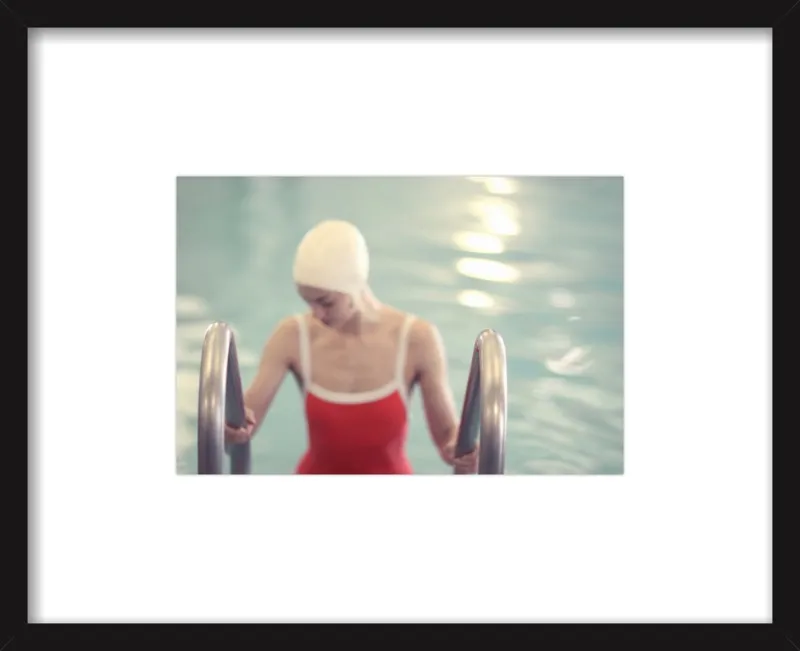 Swimmer in a Red Suit by Lucy Snowe for Artfully Walls