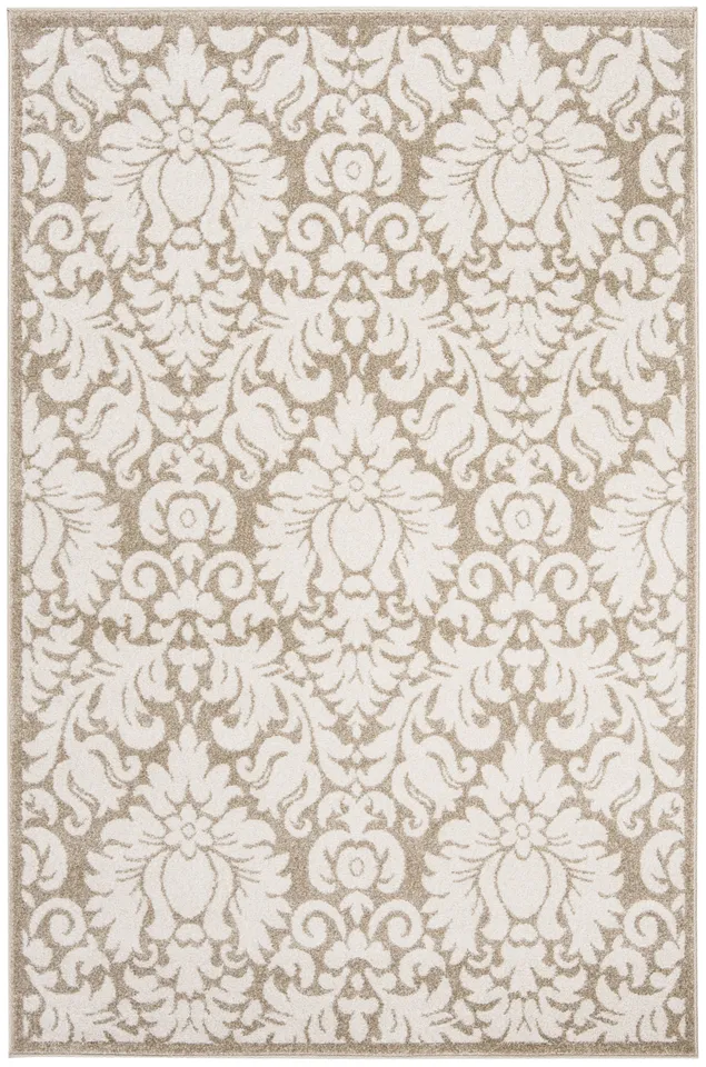 Arlo Home Indoor/Outdoor Woven Area Rug, AMT427S, Wheat/Beige,  5' X 8'