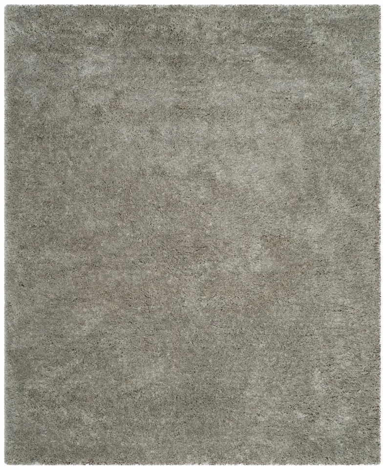 Arlo Home Hand Tufted Area Rug, SGE620C, Silver,  5' X 8'