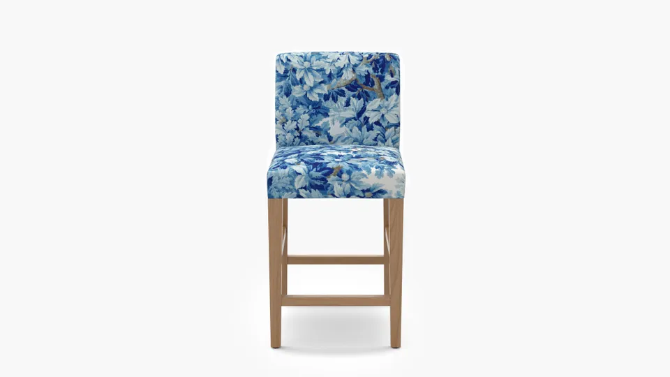 Signature Dining Counter Stool, Limoges Bois De Chene, Natural Square Tapered Leg