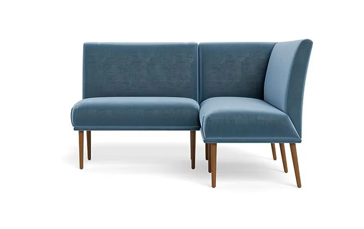 Dorian Upholstered Petite Right Banquette with Tufting Option