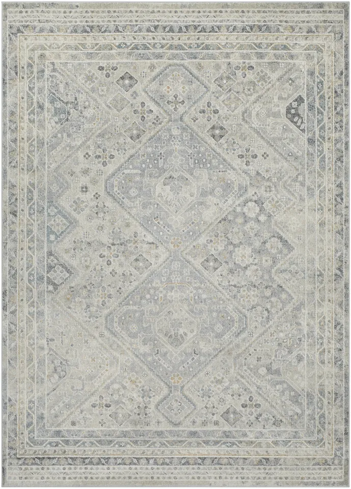 Alpharetta Gray Indoor 9'2" x 12' Machine Woven Rug