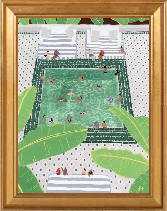 Green Riad by Joanne Ho for Artfully Walls