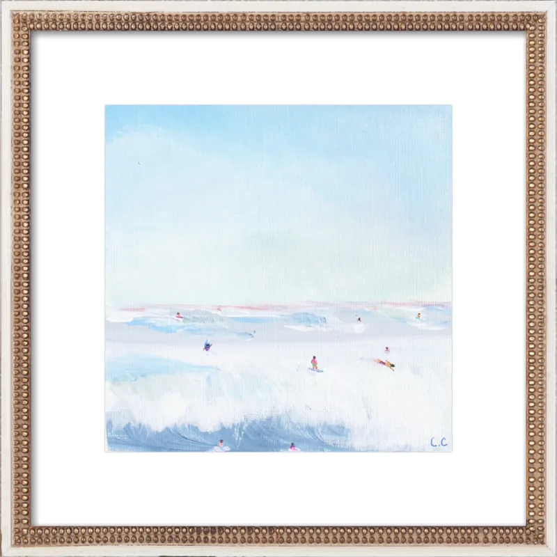 Soft Blue Surf  by Caroline Chriss  for Artfully Walls