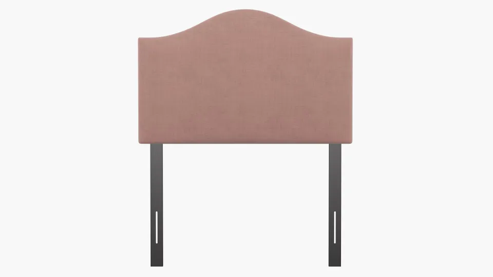 Camelback Headboard, Blush Everyday Linen, Twin