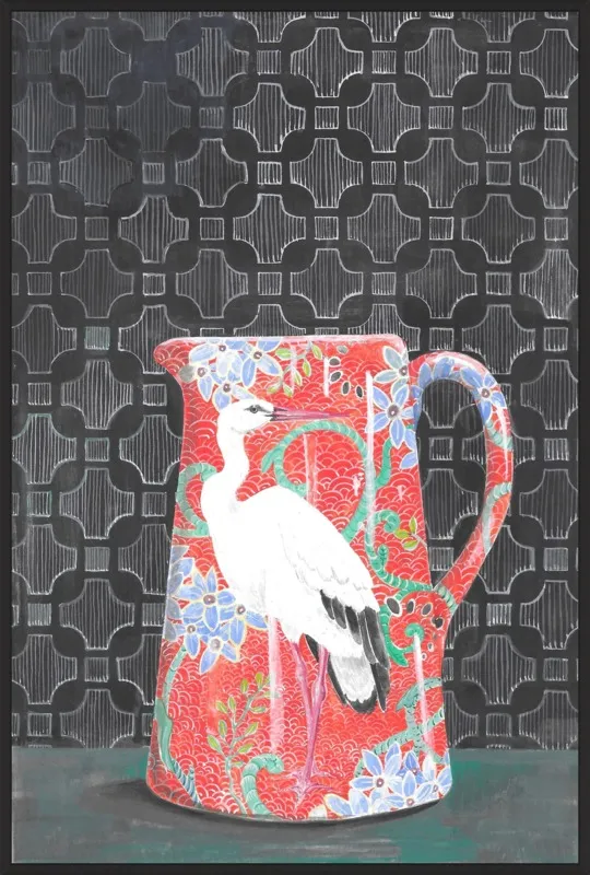 Red Vase by Miri Eshet for Artfully Walls