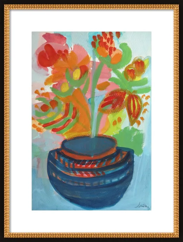 Red Flowers by Iria Fernandez Alvarez for Artfully Walls