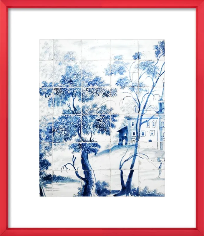Lisbon Blue Tiles Two by Lupen Grainne for Artfully Walls