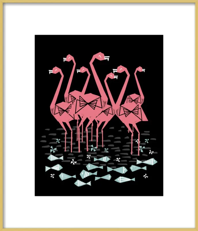 Flamingos by Andrea Lauren for Artfully Walls