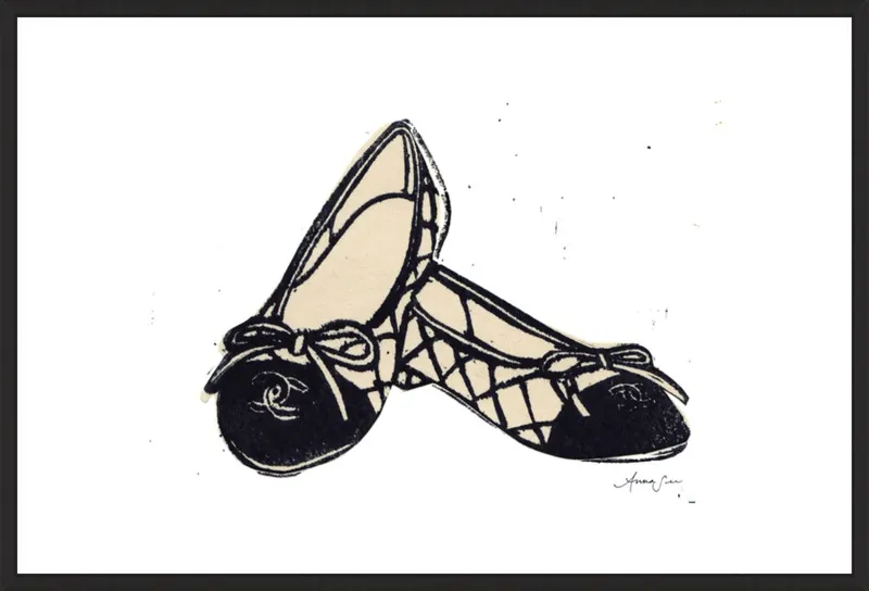 Chanel Ballet Flats by Anna See for Artfully Walls