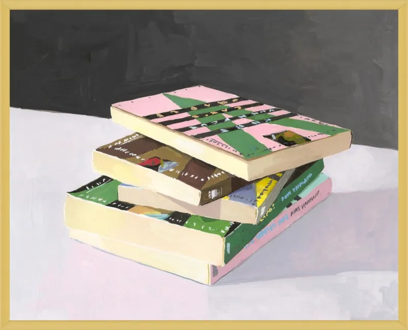 Vonnegut Stack by Elizabeth Mayville for Artfully Walls