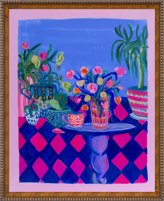 Pots and Plants painting by Davina Shefet for Artfully Walls