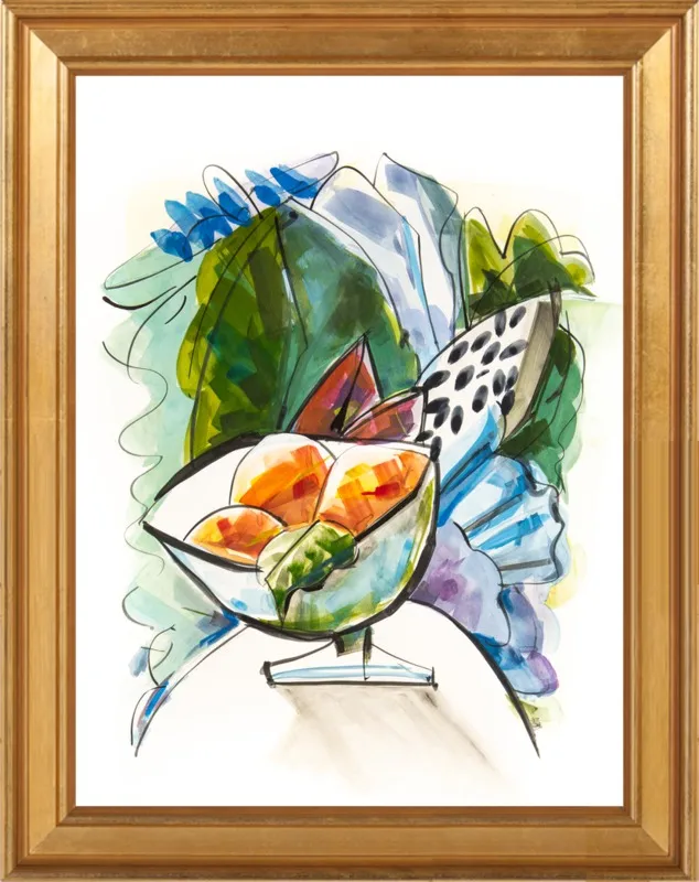 Still life with oranges by Becky Aubry for Artfully Walls